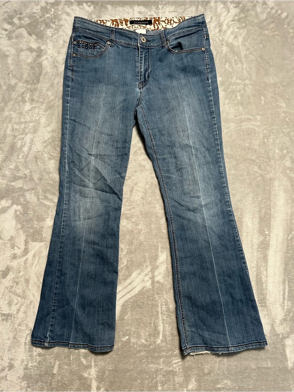 VTG Z Cavaricci Boot Cut Jeans Women’s 10P Petite Medium Wash
